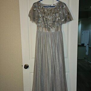 Ever Pretty Stunning Gray Evening Gown US Size 6